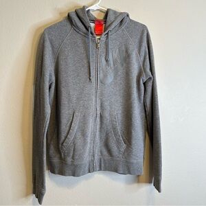 Nike‎ Big Kids Gray Full Zip Terry Hoodie with Logo size L